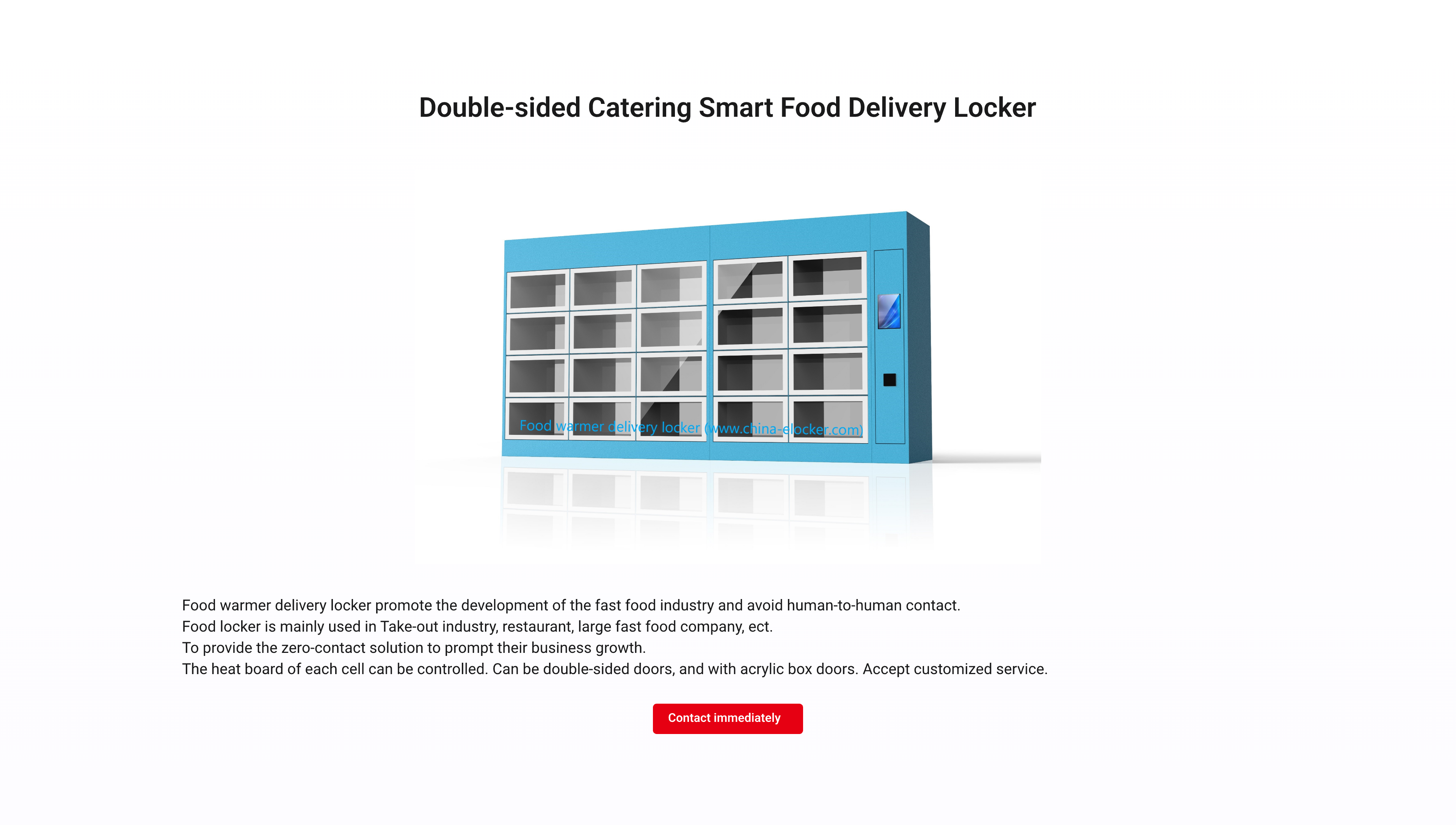 产品中心-2-2 Double-sided Catering Smart Food Delivery Locker-p1@2x